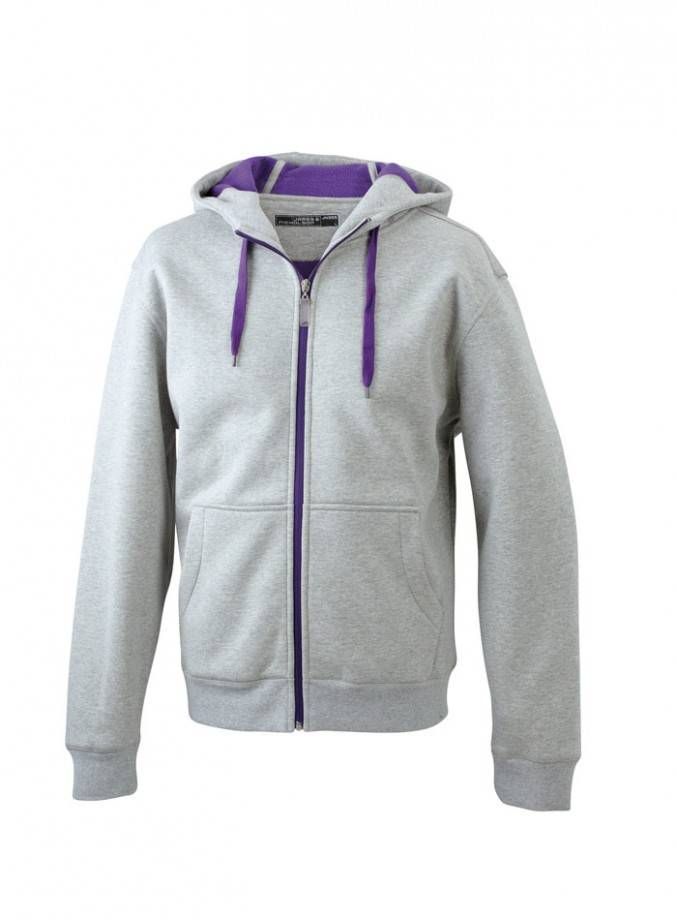 Mikina se zipem dvoubarevná